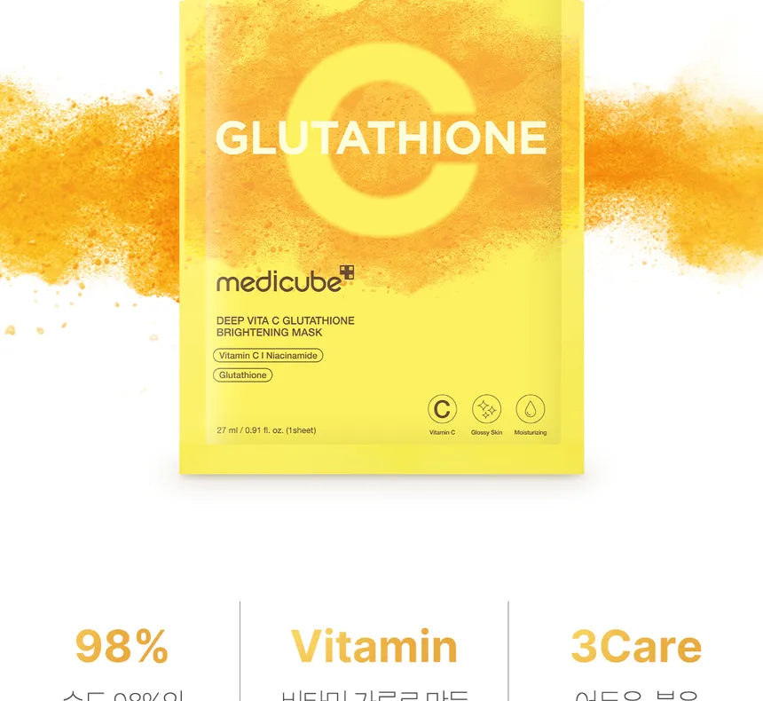 medicube - Deep Vita C Glutathione Brightening Mask